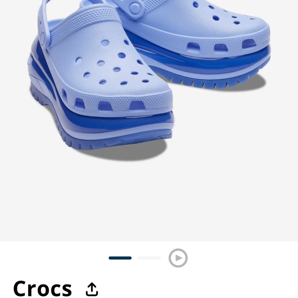 Rare! CROCS Classic Mega Crush Platform Sandal (Women)